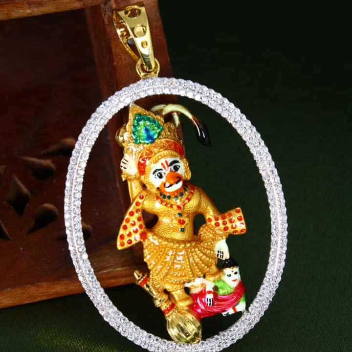 916 gold  kastbhanjan dev dada pendant