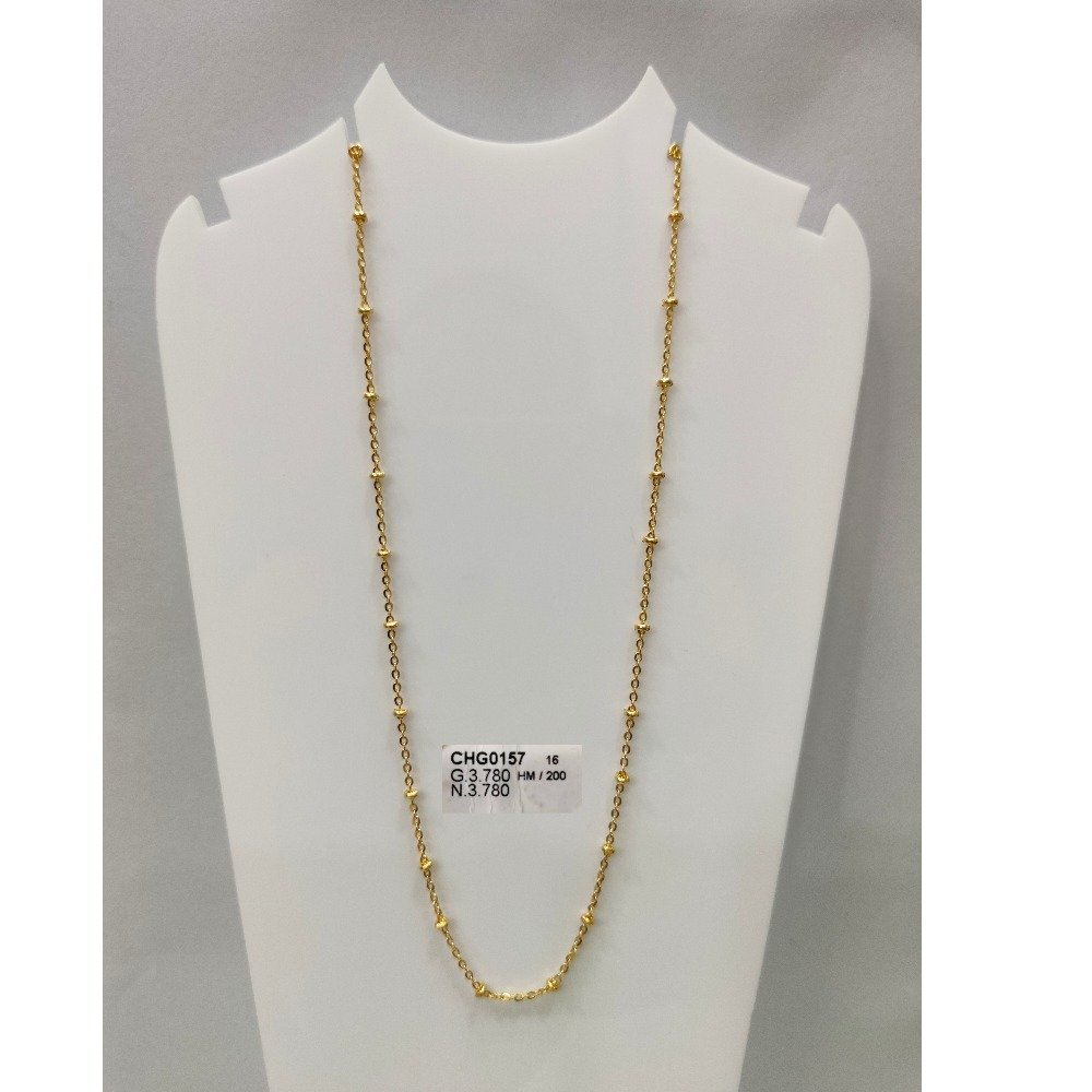 22KT Gold Female Office Wear Chain 