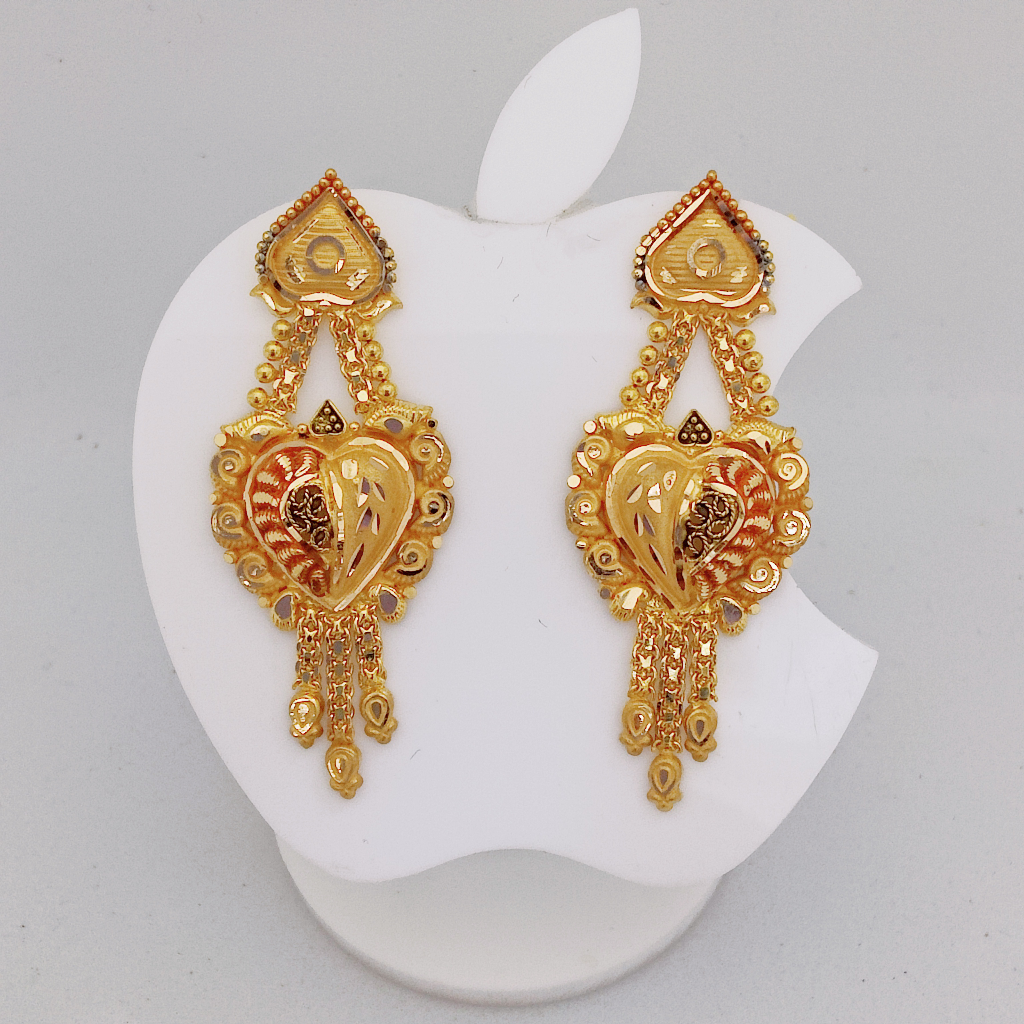 Buy Daily Wear Gold Stud Earring With Ruby Stone ER3104