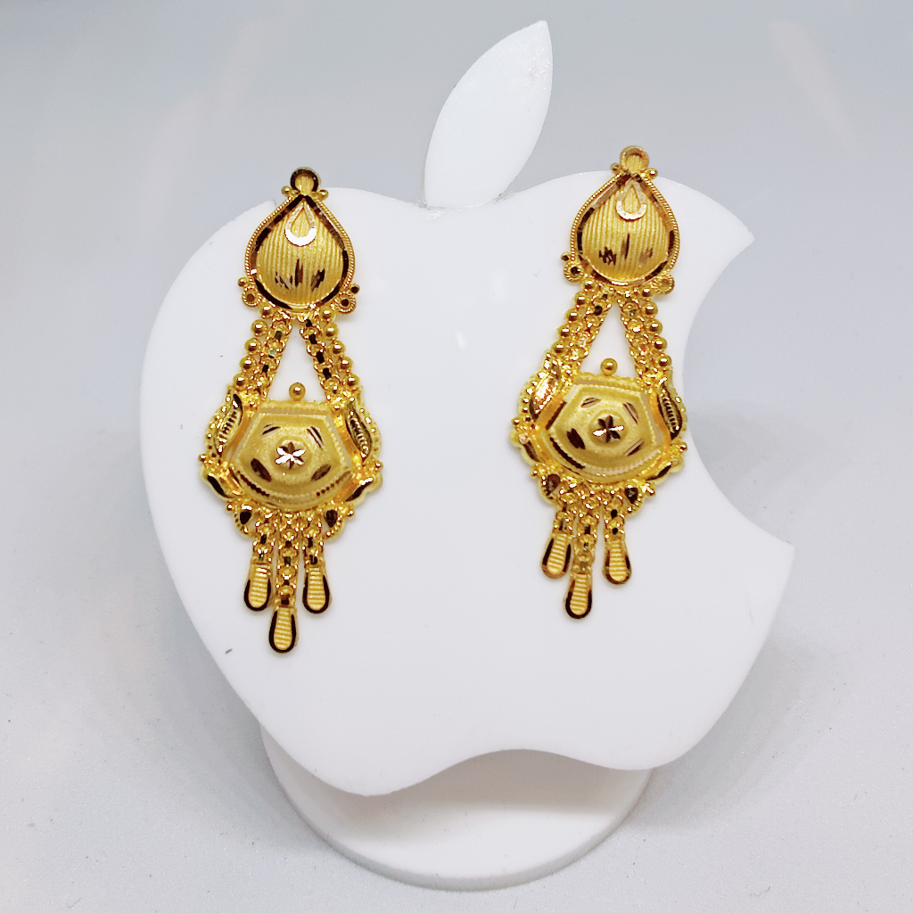 20k gold plain exclusive ladies earring