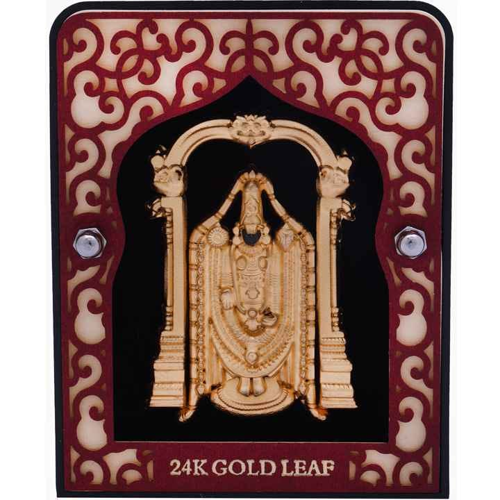 999 gold leaf tirupati frame