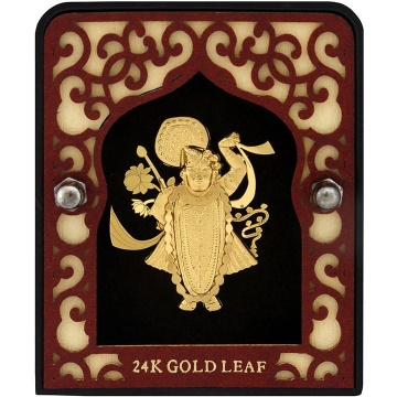 999 gold leaf shreenathji frame by 