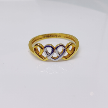 22k Gold Exclusive Heart Shape Plain Ring by 