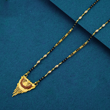 22K 916 KOLKATA STYLE SINGAL LINE MANGALSUTRA by 