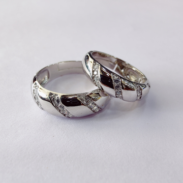 925 Silver Couple Band by 
