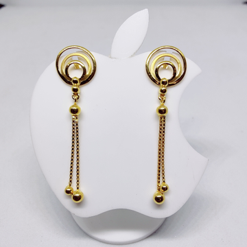 18k gold fancy earrings by 