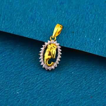 18k gold ganpati dimond collection pendant by 