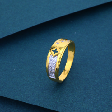 22k gold fancy exclusive Gents ring by 