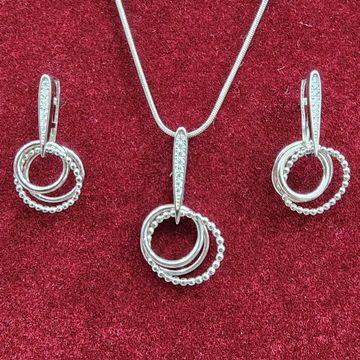 925 Sterling Silver Chain Pendant Set by 
