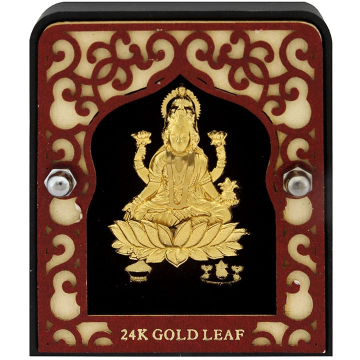 24k gold leaf Laxmiji frame by 