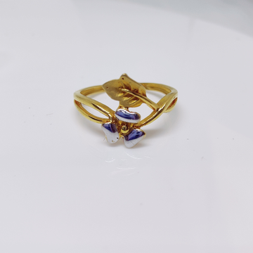 916 gold flower design exclusive ring by 