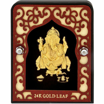 999 gold ganesh Design Frame by 