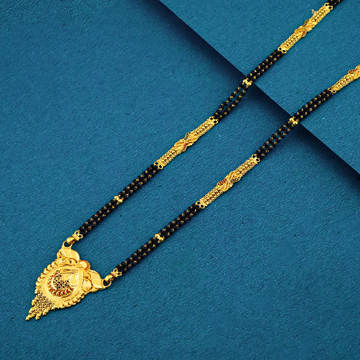 22K 916 Gujrati Fancy Double Line Mangalsutra by 