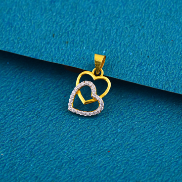 18K KDM Fancy Exclusive Heart Shape Pendant by 