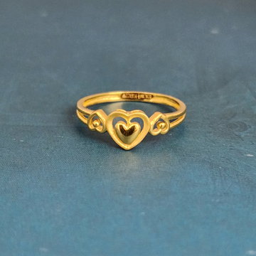 22k gold exclusive plain ladies ring by 