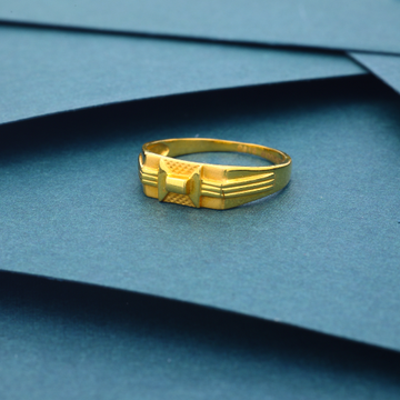 22K Gold Plan Design Gold Ring For Mens. by 