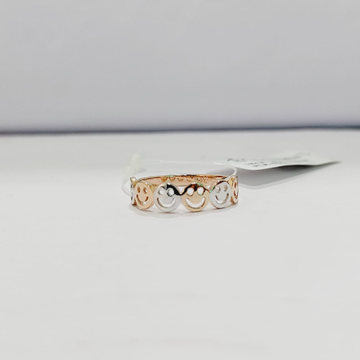 18k gold smiley rose gold ladies ring by 