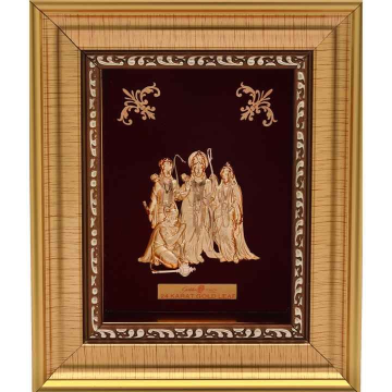 24k gold leaf ram Darbar  frame by 