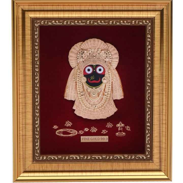 24k gold leaf jagganathji gifteble frame by 