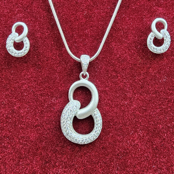 925 Sterling Silver Chain Pendant Set by 