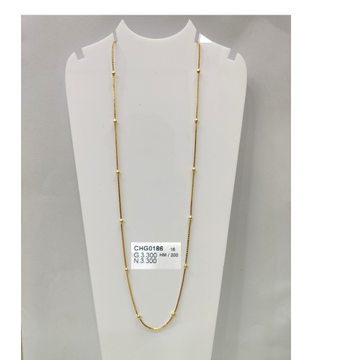 22KT Hallmark Gold Tiny Chain  by 