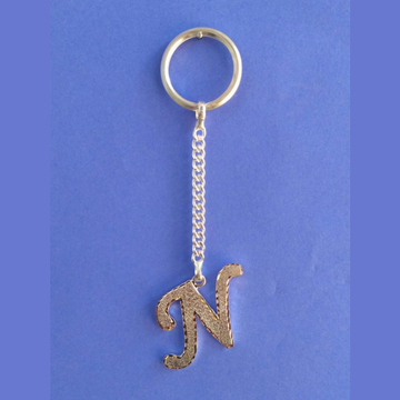 silver N Alphabet letter exclusive keychain by 