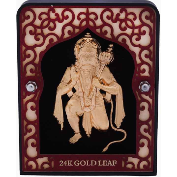 24K GOLD LEAF HANUMANJI FRAME by 