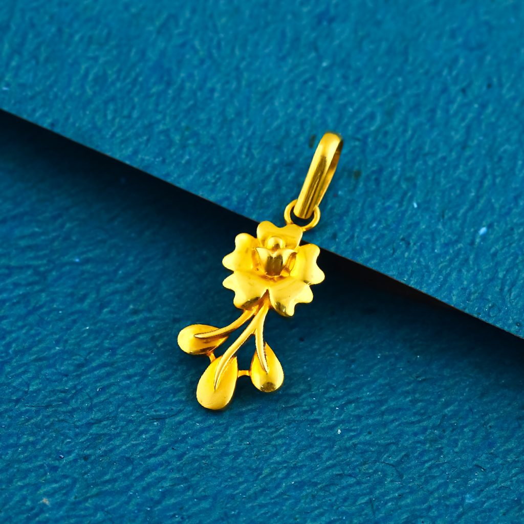 22K 916 Flower Shape Pendant