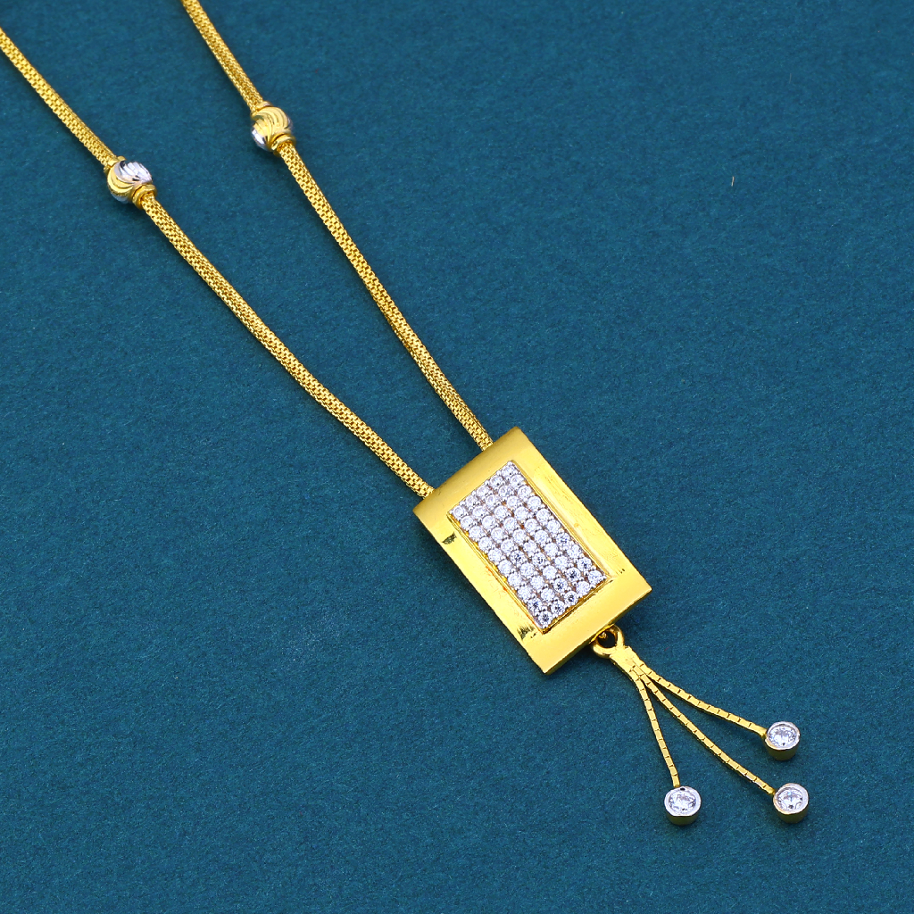 22K Gold Diamond Square Piece Dokiya