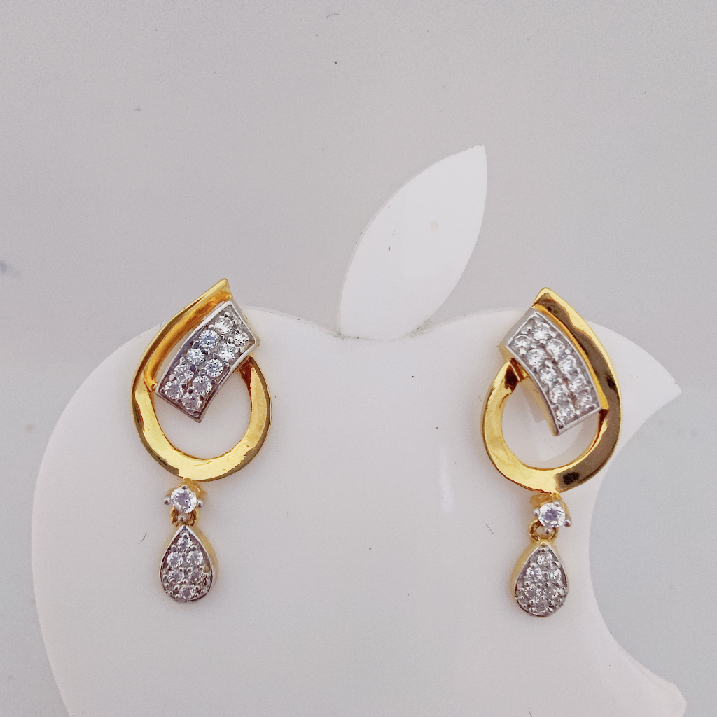 22k gold exclusive diamond hanging earring