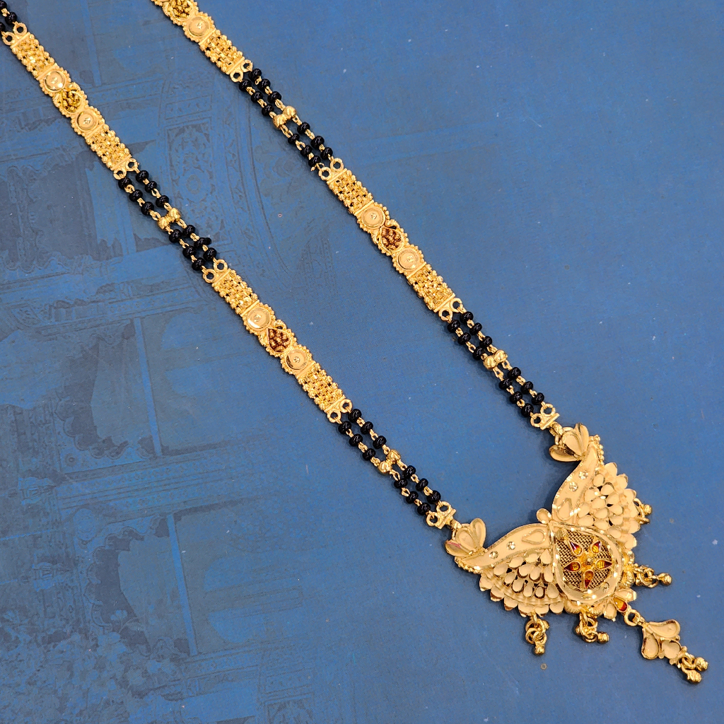 1.gram gold forming Light Weight  fashion jewellery mangalsutra