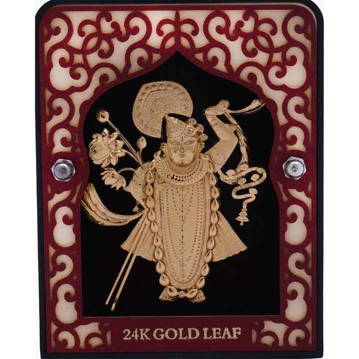 999 gold leaf shreenathji frame