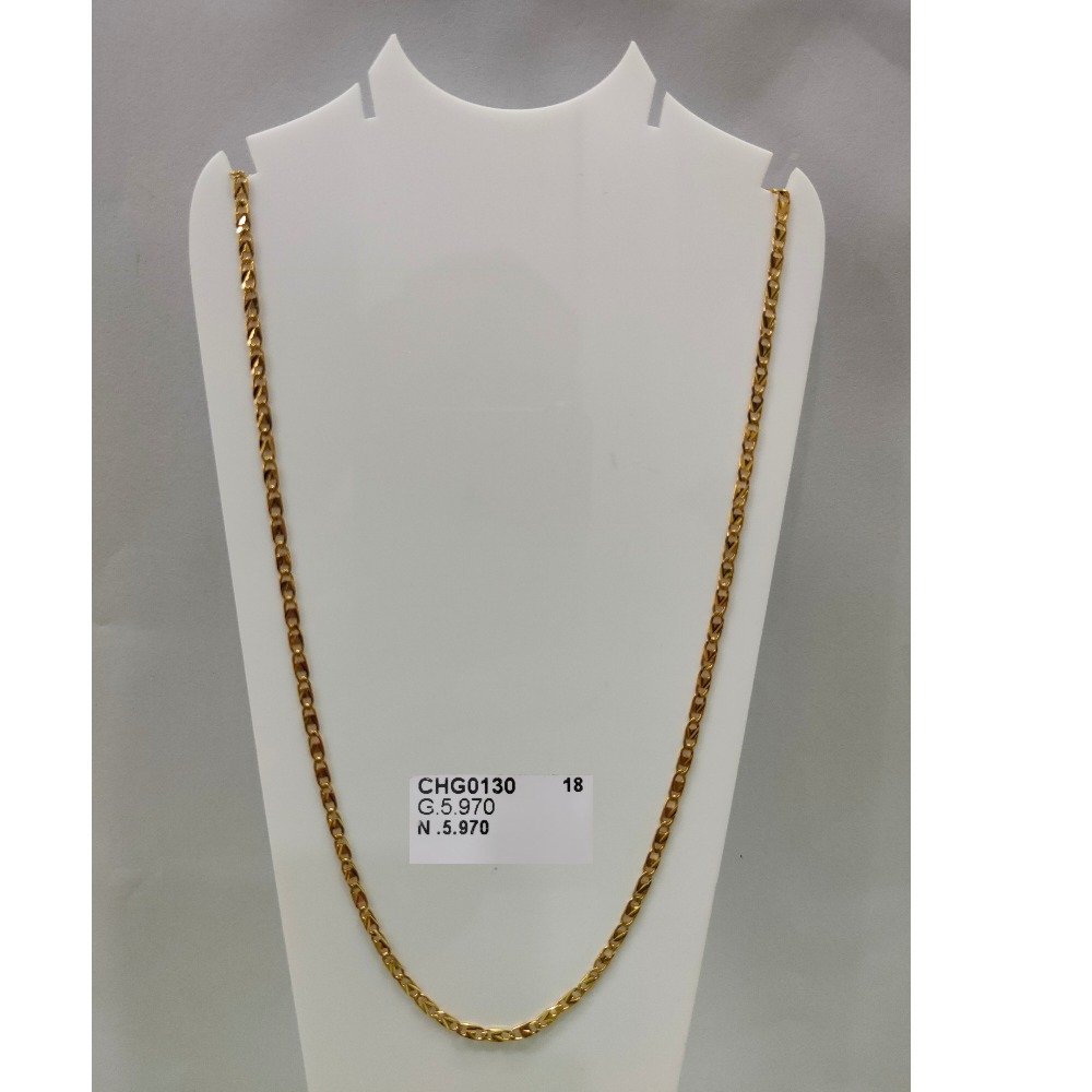 916 Gold Hallmark Decent Light Weight Chain 