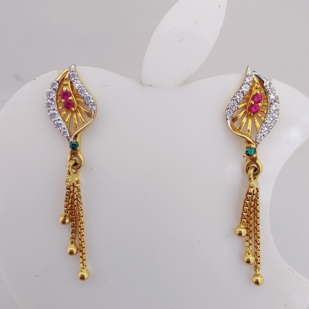 916 gold exclusive hanging earring