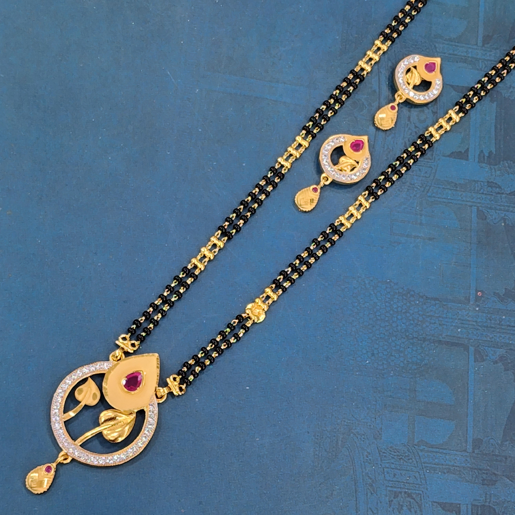 1.gram gold forming fashion Gorgeous jewellery mangalsutra