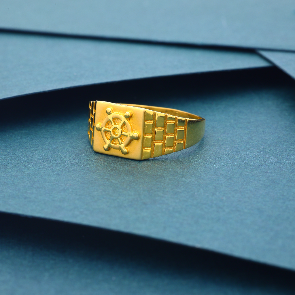 22K 916 Gold Fancy Ring For Men's