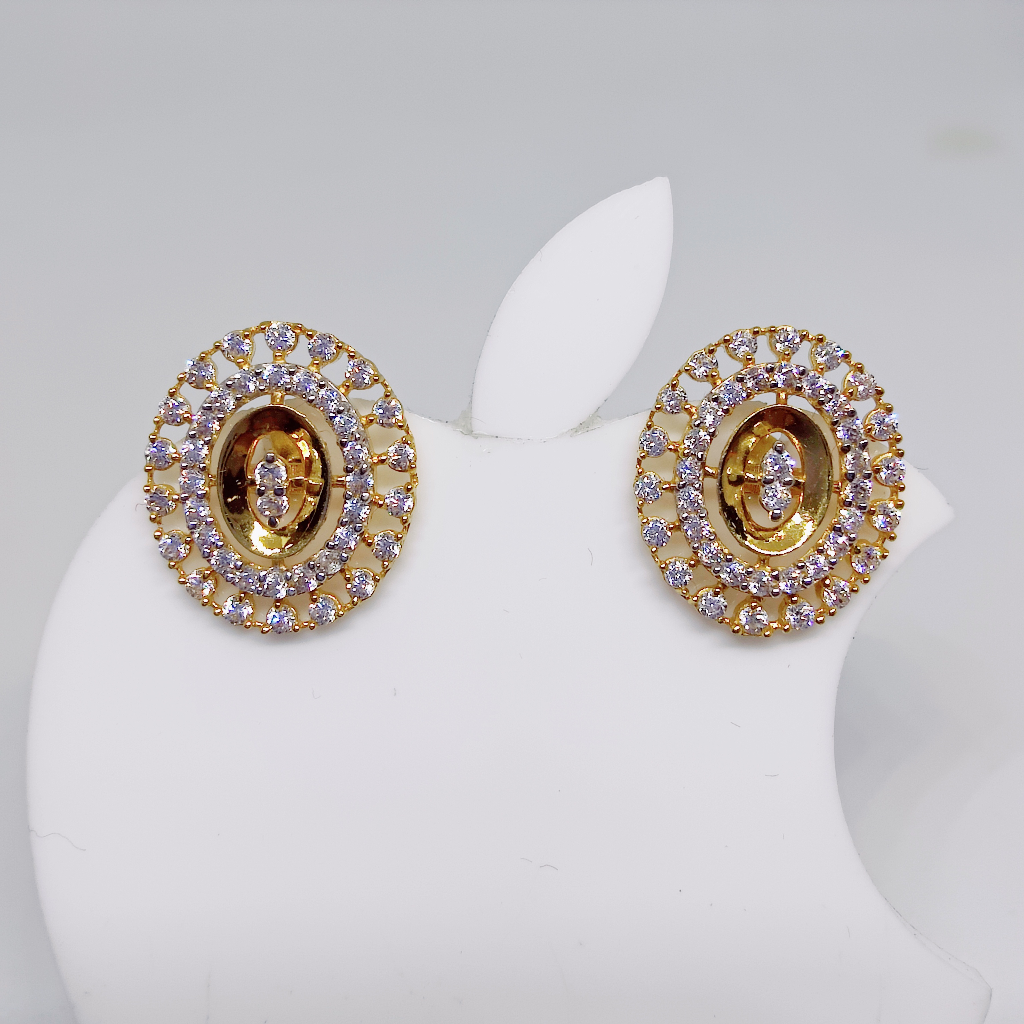 22k gold exclusive ovel shape ladies earring