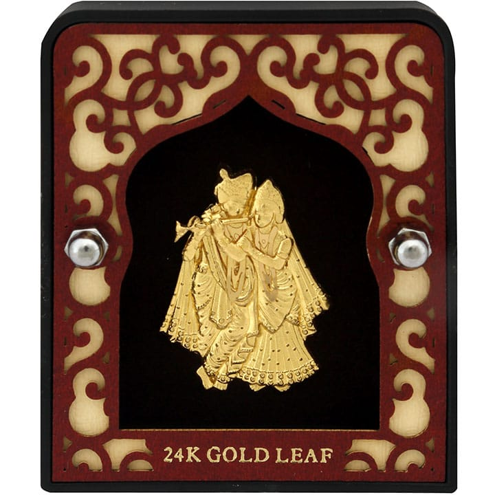 999 gold left radha krishn frame