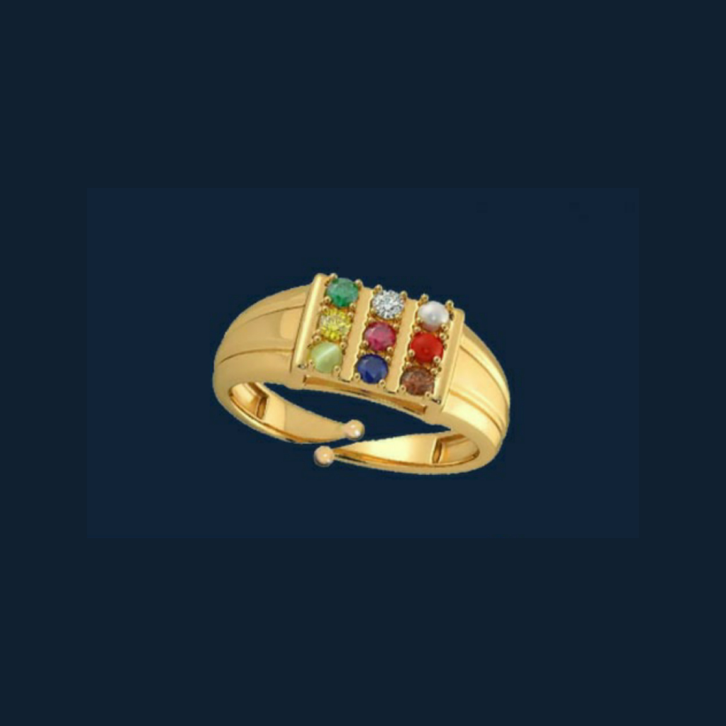 22k gold navgrah adjustable ring