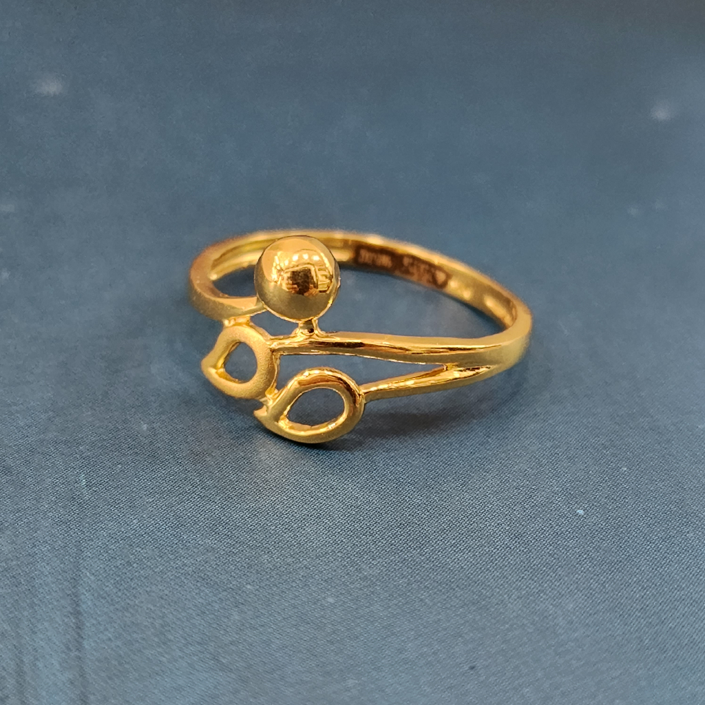 22k gold exclusive plain ladies ring