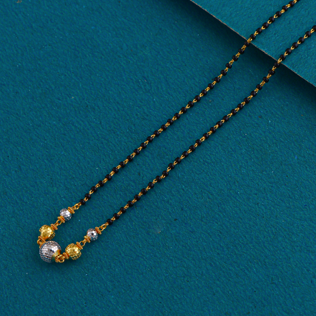 22K 916 Gold Modern Design Ball Dokiya Mangalsutra