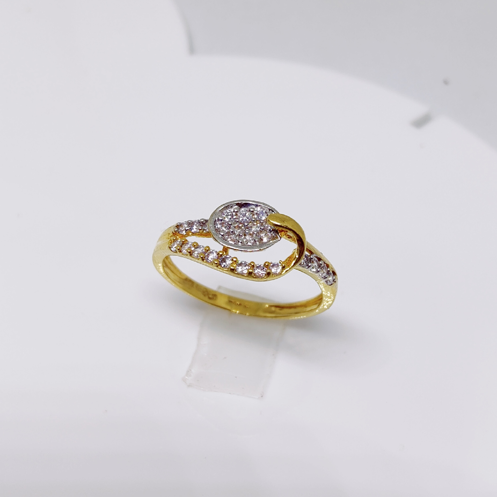 22k gold diamond Shining ladies ring