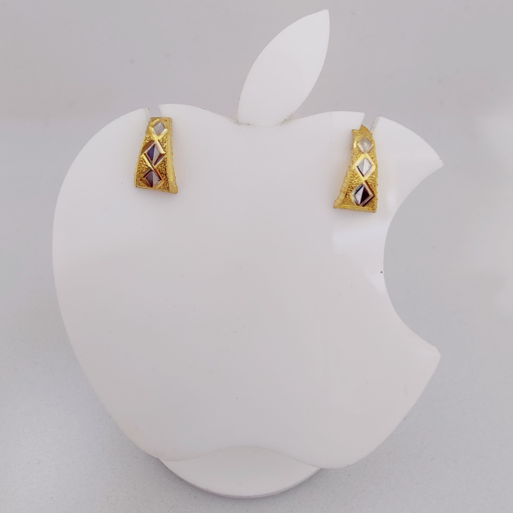 22k gold plain exclusive earring