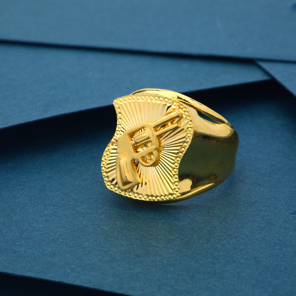 22k Gold Exclusive Gun Design Ring