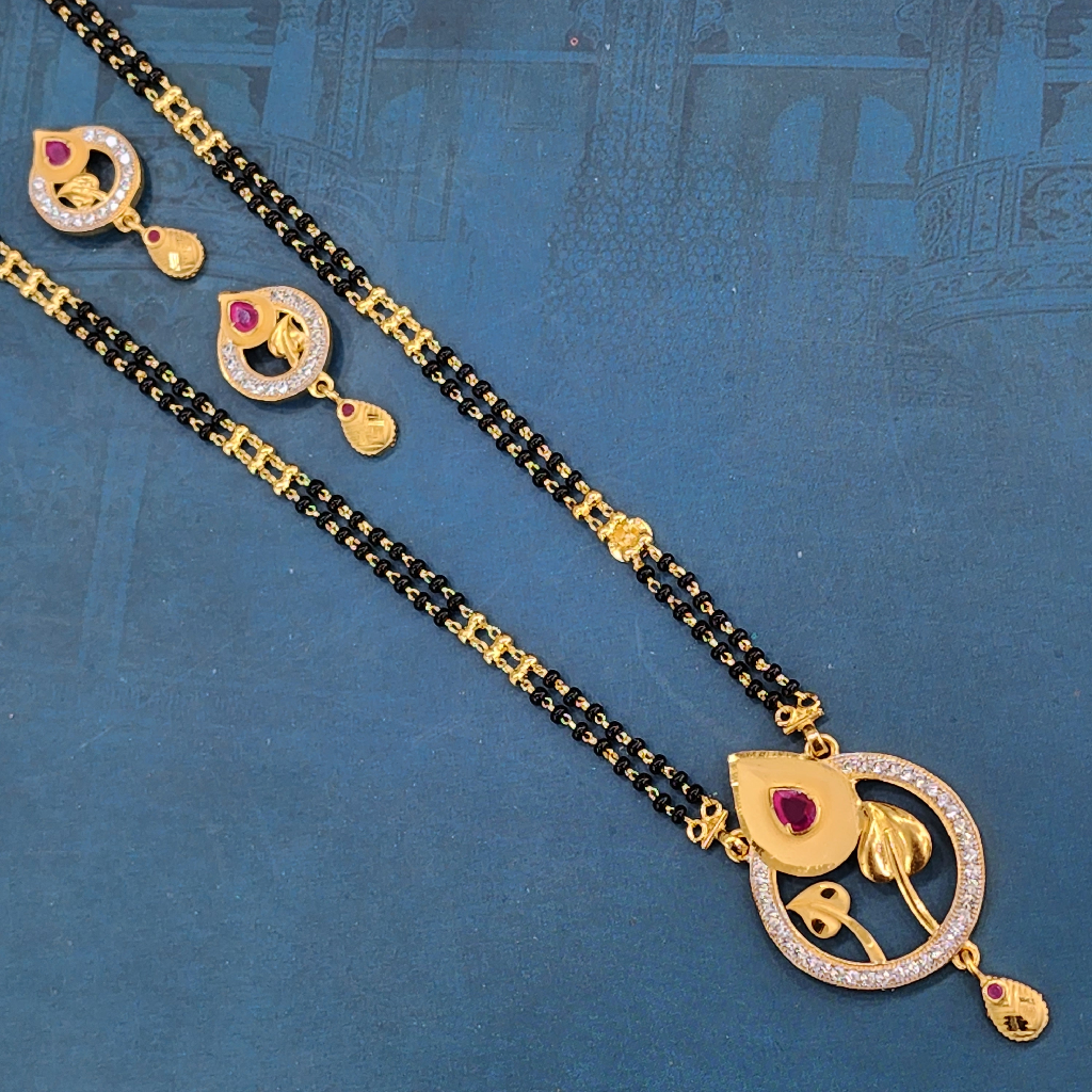 1.gram gold forming fashion Gorgeous jewellery mangalsutra