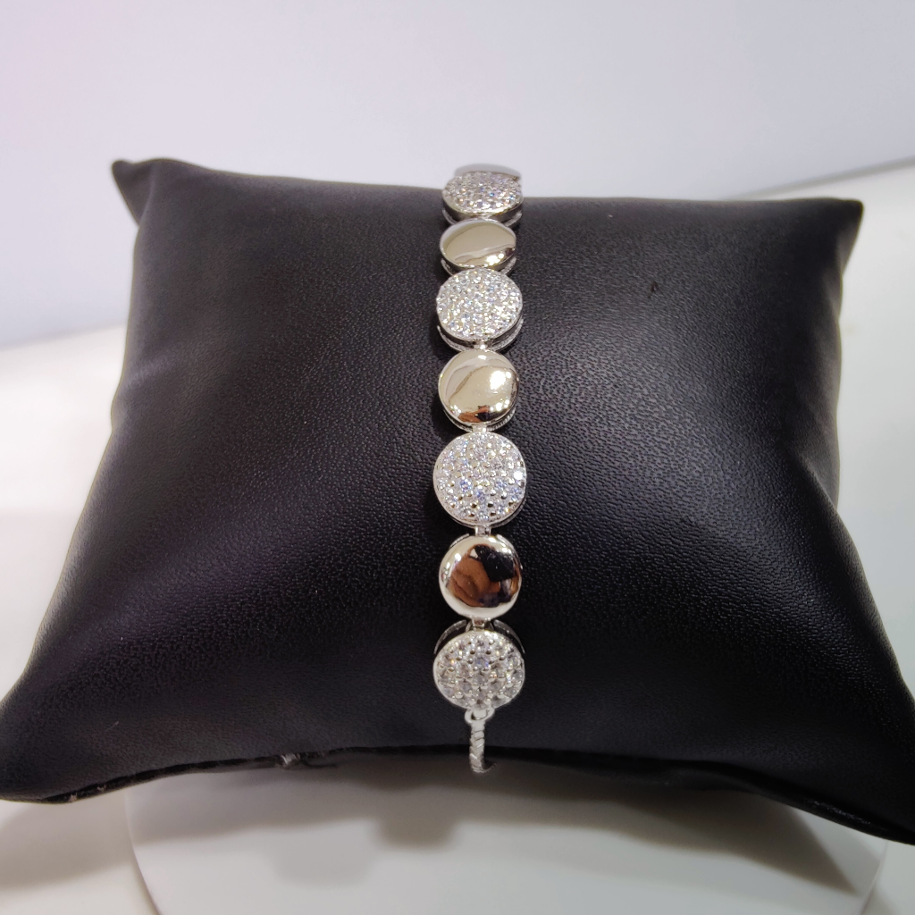 925 silver round shape bracelet