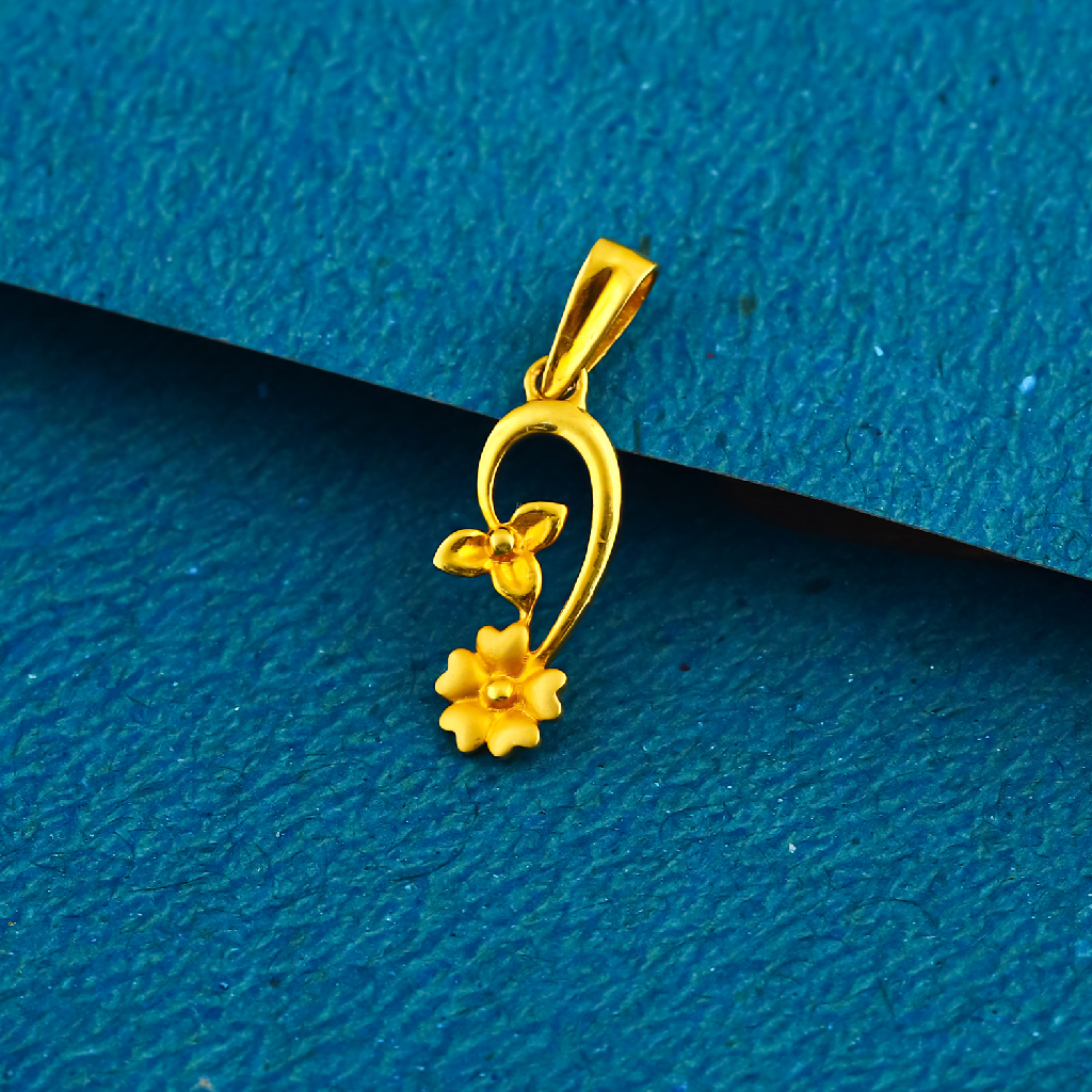 22K 916 Gold flower design pendants