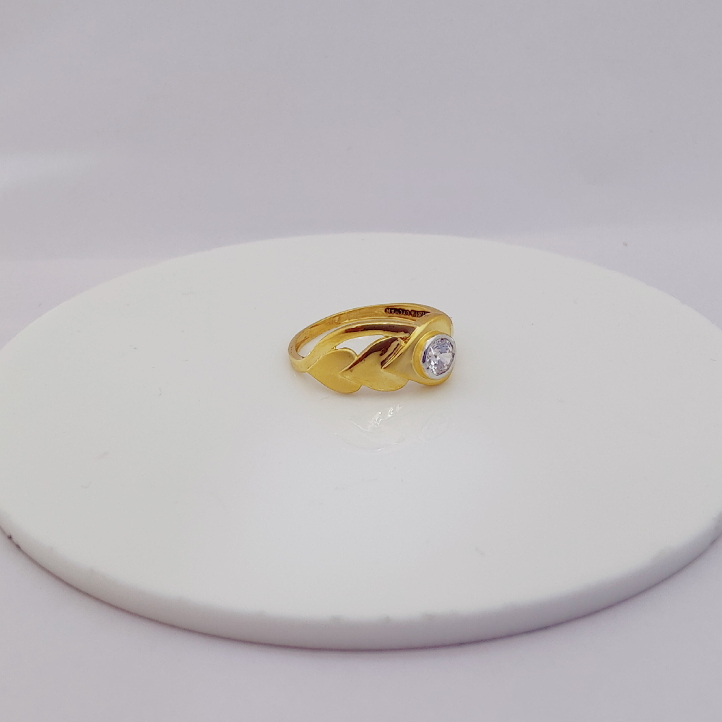 22k gold exclusive plain heart shape ring