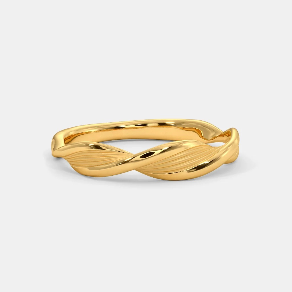 plain casual golden ring for men and boys.