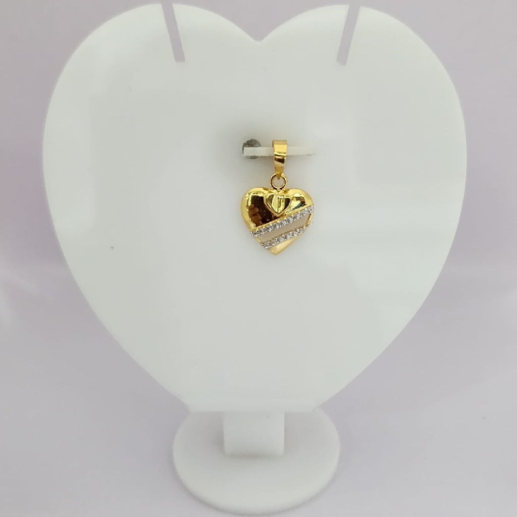 18k gold exclusive heart shape pendant